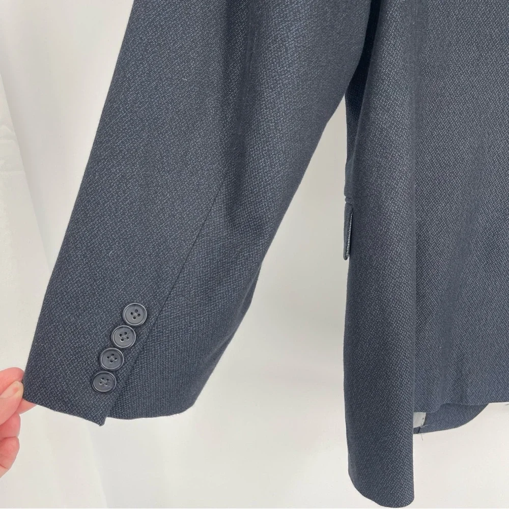 Sport Coat Blazer Two Button Suit Jacket Blue 42R Slim Preppy Academia